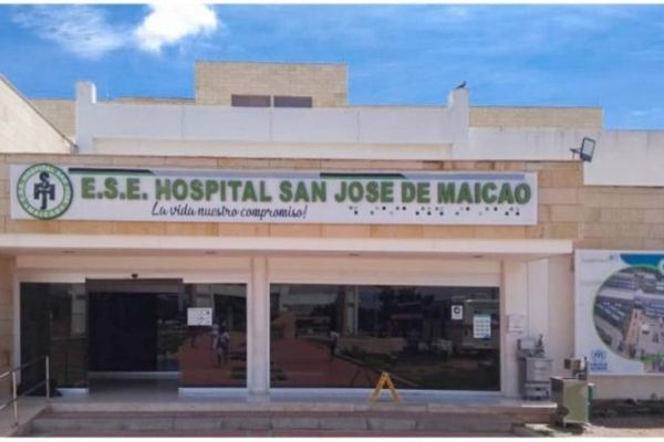 Los estudiantes wayuu que resultaron lesionados fueron ingresados al hospital San José de Maicao.