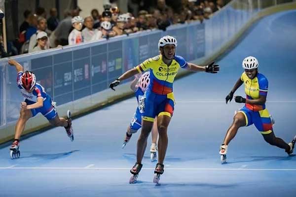 María Fernanda Timms, patinadora samaria de alto rendimiento que se encuentra compitiendo en Italia. Foto archivo
