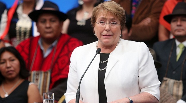 Michelle Bachelet, presidenta de Chile.