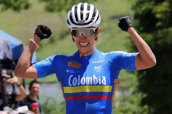 Mónica Calderón, ciclista colombiana de la modalidad MTB. Foto Federación Colombiana de Ciclismo  