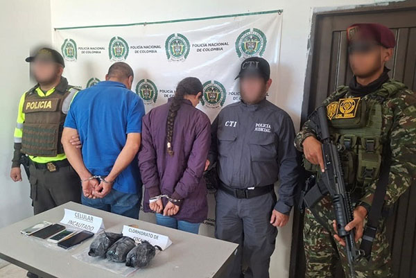 La acción oficial recayó en alias ‘Pacho Panela’, alias ‘Andrea’ y alias ‘El Indio’. Foto Ejército Nacional