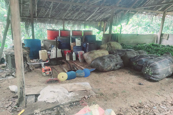 Las autoridades continúan afectando las finanzas de las organizaciones ilegales. Foto Ejército Nacional