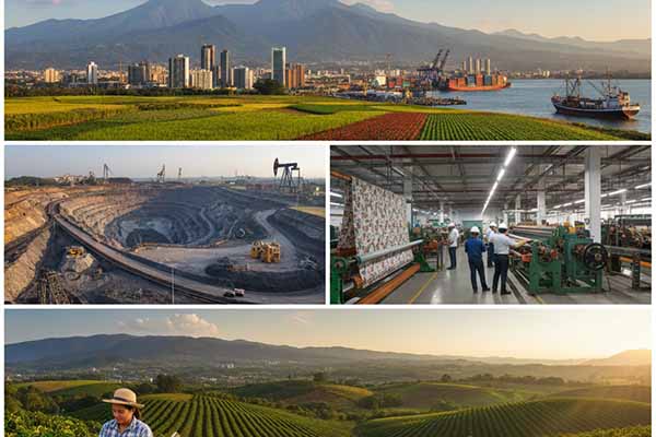 El comercio y los servicios lideran el crecimiento económico en Colombia al cierre de 2025, mientras sectores como la industria, la minería y el alojamiento avanzan a ritmos más lentos. Foto de referencia creada con IA. 