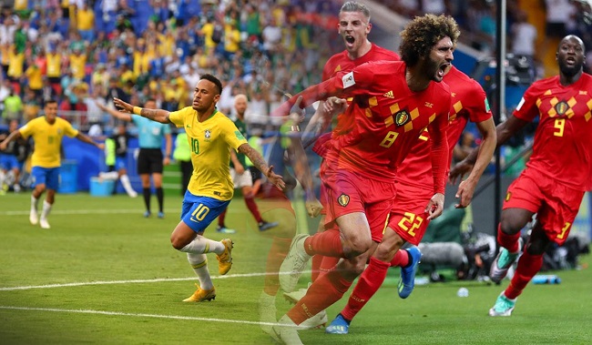 Brasil y Bélgica chocarán en el estadio Kazán Arena en uno de los partidos más atractivos de los cuartos de final del Mundial Rusia 2018.